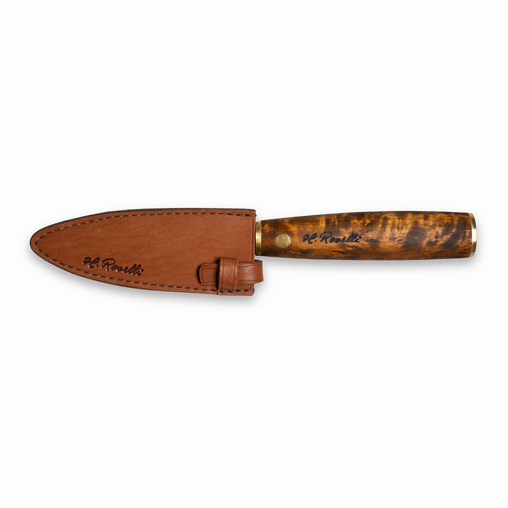 Roselli's kitchen knife for allround tasks made from ultra high carbon steel (UHC steel).