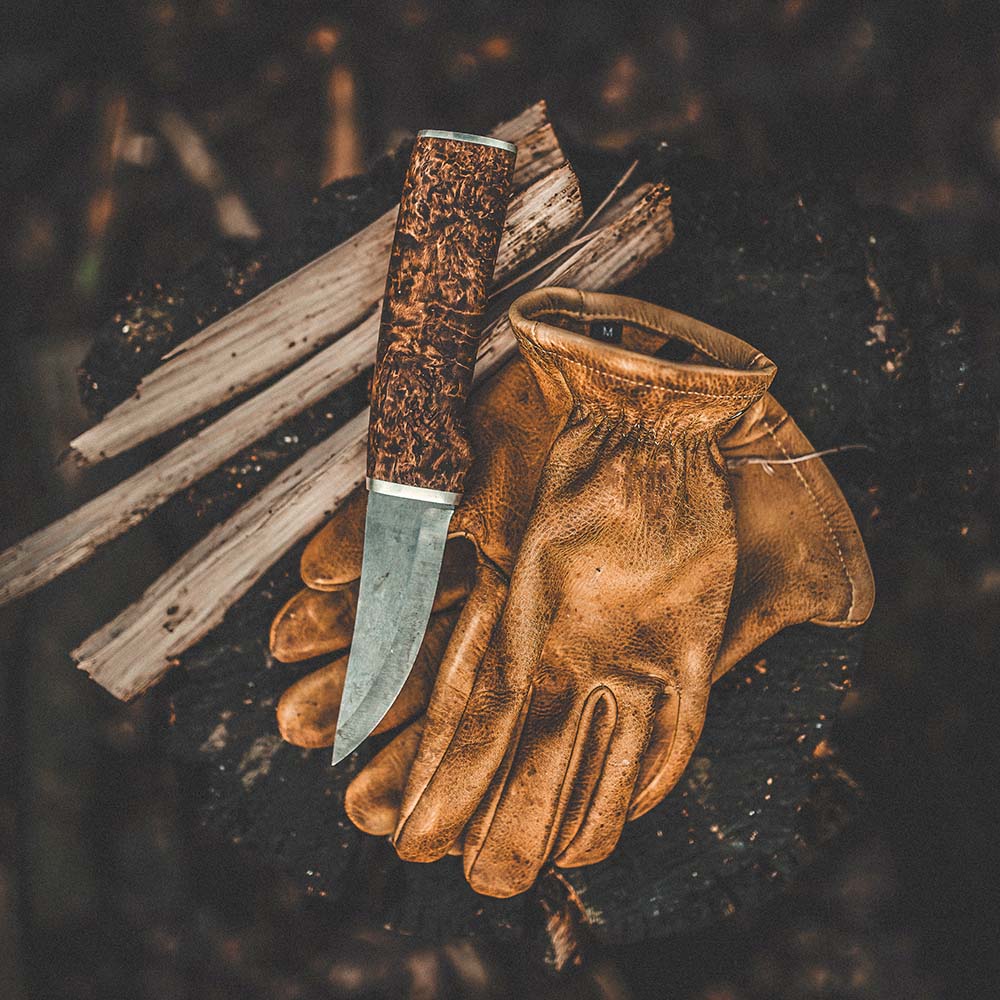 Hunting Knife Silver | Ultra High Carbon Steel Blade